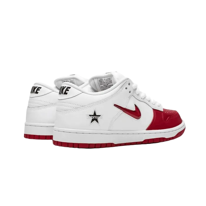 Nike SB Dunk Low Supreme Jewel Swoosh Red
