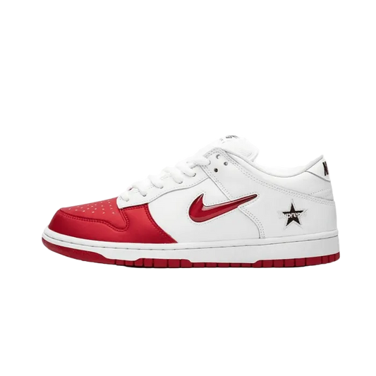 Nike SB Dunk Low Supreme Jewel Swoosh Red