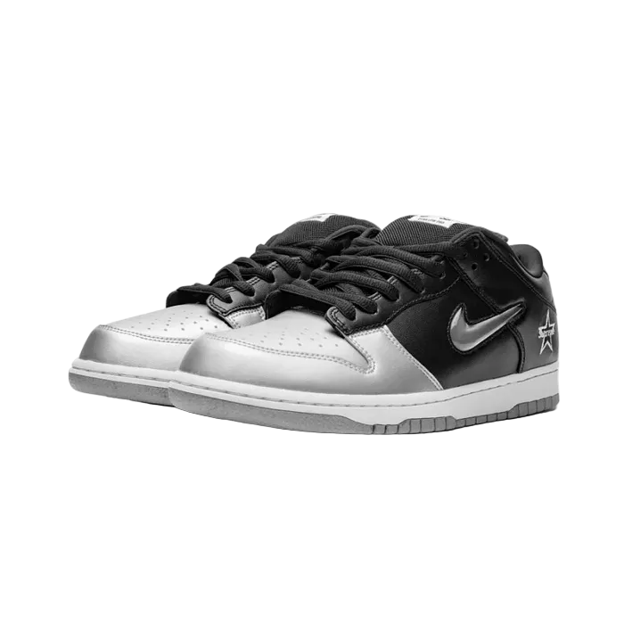 Nike SB Dunk Low Supreme Jewel Swoosh Silver