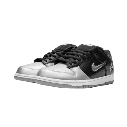 Nike SB Dunk Low Supreme Jewel Swoosh Silver