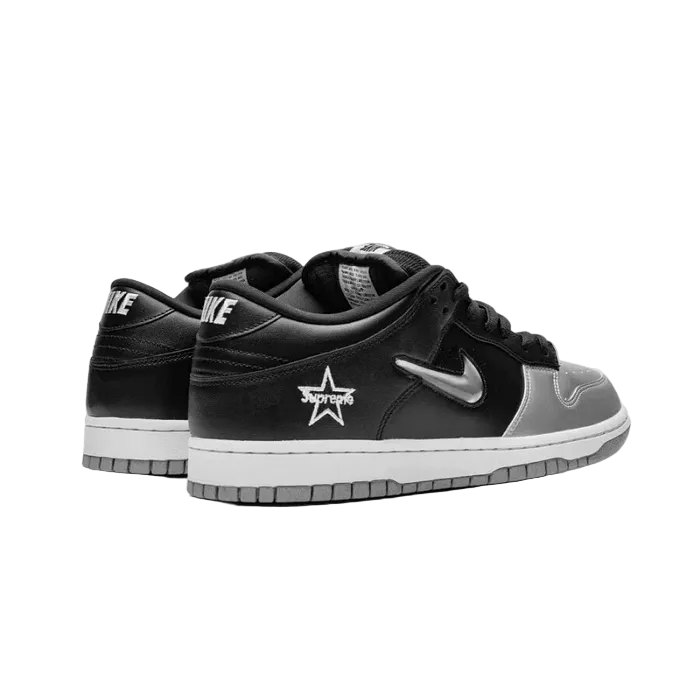 Nike SB Dunk Low Supreme Jewel Swoosh Silver