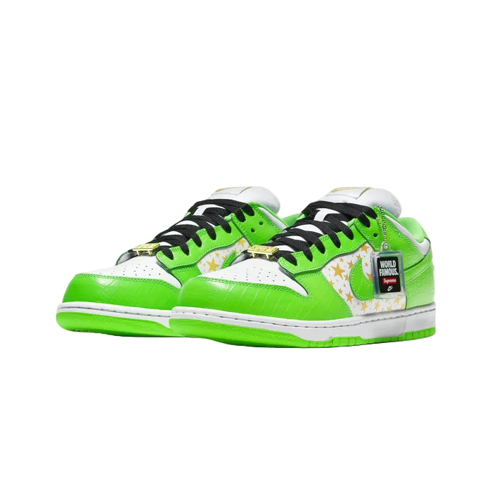 Nike SB Dunk Low Supreme Stars Mean Green