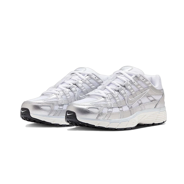 Nike P-6000 White Blue Tint Sail Metallic Silver