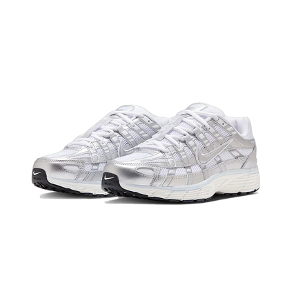 Nike P-6000 White Blue Tint Sail Metallic Silver