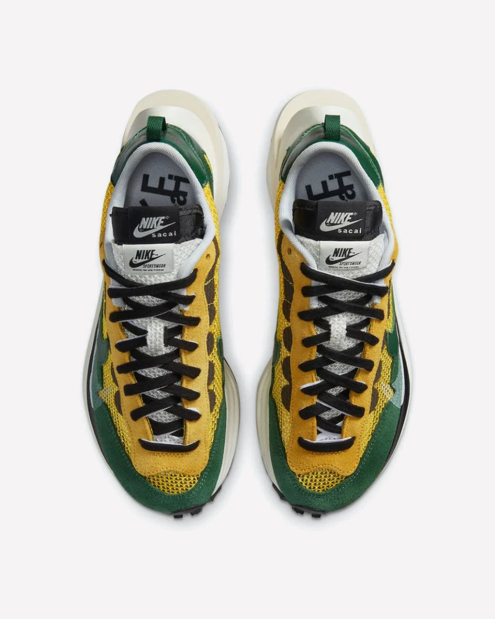 Nike sacai Vaporwaffle Tour Yellow Stadium Green