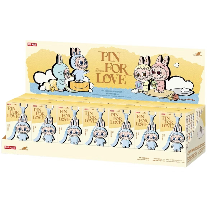 Pop Mart Labubu The Monsters Pin for Love Series Vinyl Plush Pendant (A-M) Sealed Case