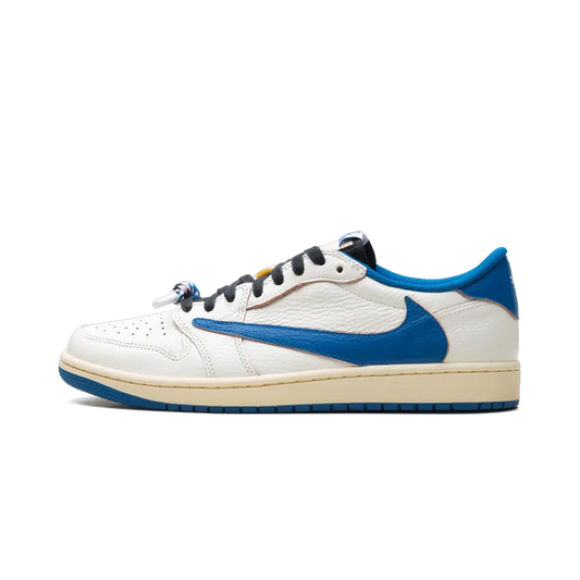 Air Jordan 1 Retro Low OG SP Fragment x Travis Scott Sail Military Blue