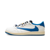 Air Jordan 1 Retro Low OG SP Fragment x Travis Scott Sail Military Blue