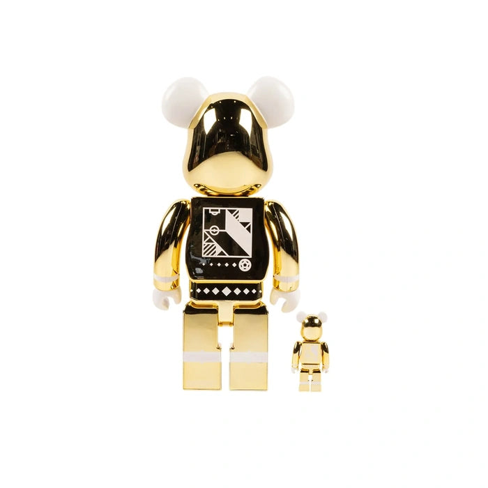 Bearbrick x FIFA World Cup Qatar 2022 100% and 400% Set Gold