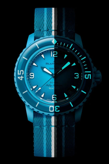 Blancpain x Swatch Scuba Fifty Fathoms Blue Lagoon