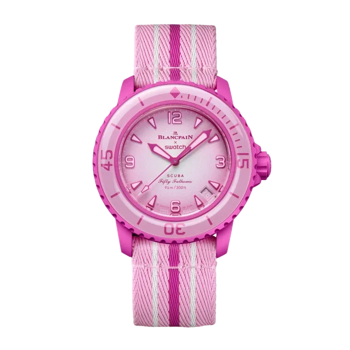 Blancpain x Swatch Scuba Fifty Fathoms Pink Ocean