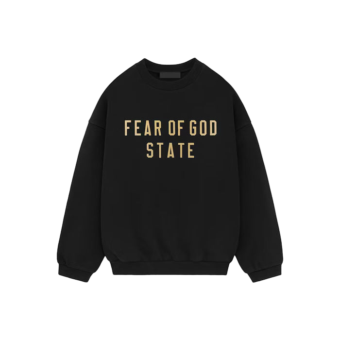 Fear of God Essentials Fleece Crewneck Black