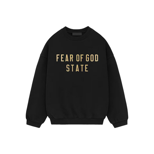 Fear of God Essentials Fleece Crewneck Black