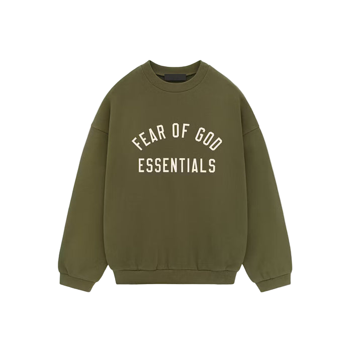 Fear of God Essentials Fleece Crewneck Military