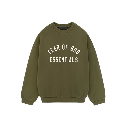 Fear of God Essentials Fleece Crewneck Military