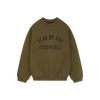 Fear of God Essentials Fleece Crewneck Olive