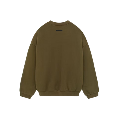 Fear of God Essentials Fleece Crewneck Olive