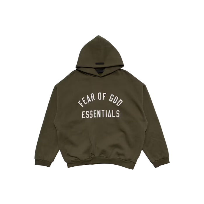 Fear of God Essentials Fleece Hoodie Military