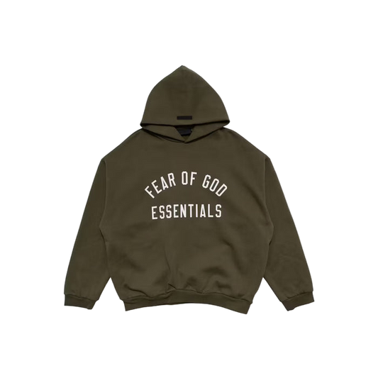 Fear of God Essentials Fleece Hoodie Military