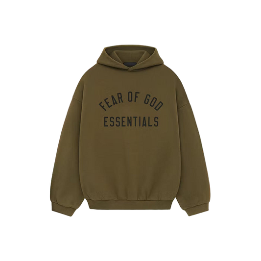Fear of God Essentials Fleece Hoodie Olive