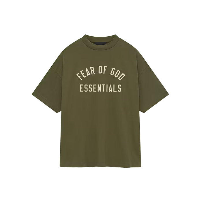 Fear of God Essentials Jersey Crewneck Tee Military