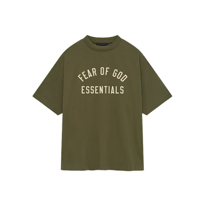 Fear of God Essentials Jersey Crewneck Tee Military