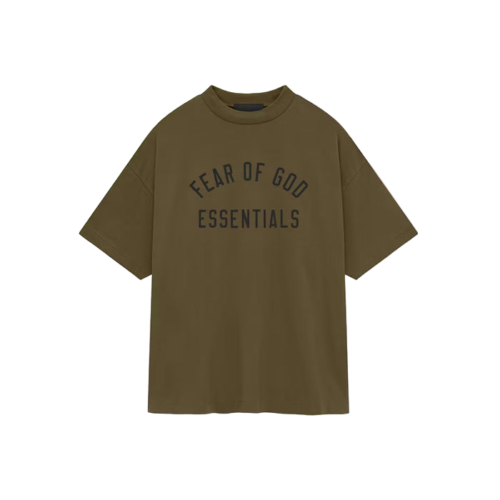 Fear of God Essentials Jersey Crewneck Tee Olive