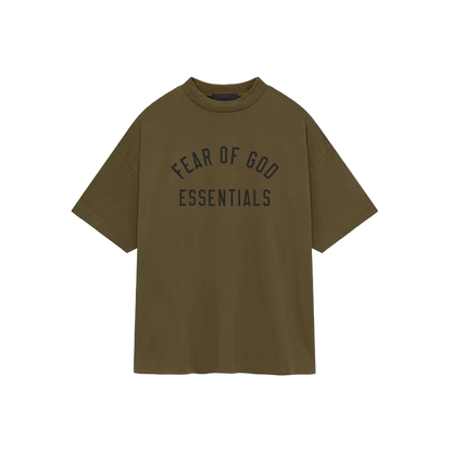 Fear of God Essentials Jersey Crewneck Tee Olive