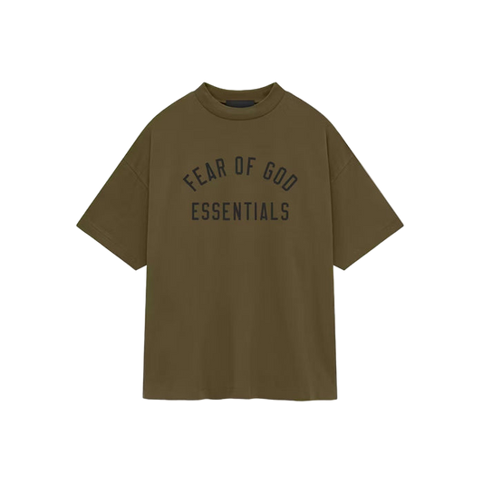 Fear of God Essentials Jersey Crewneck Tee Olive