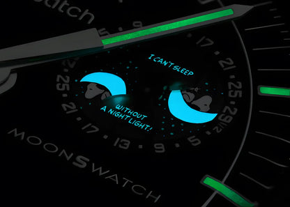 Swatch x Omega Bioceramic Moonswatch Mission To Moonphase Snoopy Black