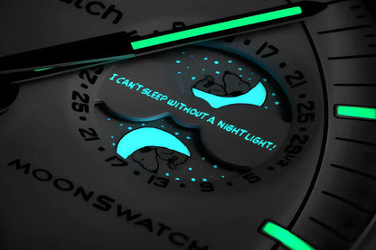 Swatch x Omega Bioceramic Moonswatch Mission To Moonphase Snoopy White