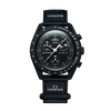 Swatch x Omega Bioceramic Moonswatch Mission To Moonphase Snoopy Black