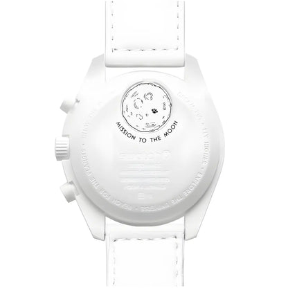 Swatch x Omega Bioceramic Moonswatch Mission To Moonphase Snoopy White