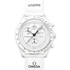 Swatch x Omega Bioceramic Moonswatch Mission To Moonphase Snoopy White