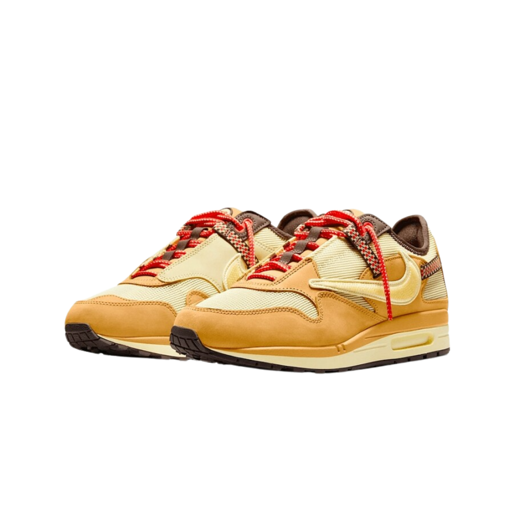 Nike Air Max 1 Travis Scott Cactus Jack Wheat Lemon Drop - Sneaker Lane
