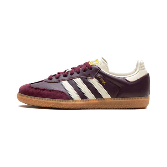 adidas Samba OG Maroon Gold Metallic