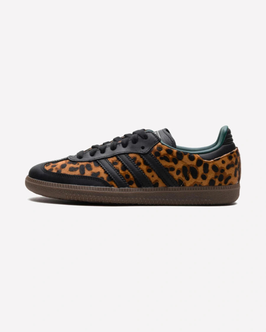 adidas Samba OG Black Green Leopard