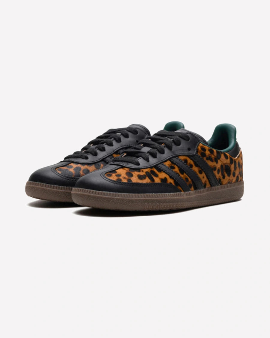 adidas Samba OG Black Green Leopard