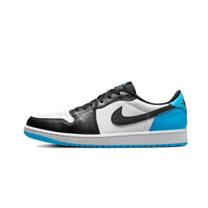 Air Jordan 1 Retro Low OG Black Dark Powder Blue - Sneaker Lane
