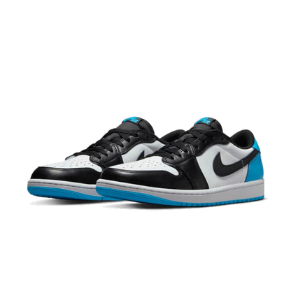 Air Jordan 1 Retro Low OG Black Dark Powder Blue - Sneaker Lane