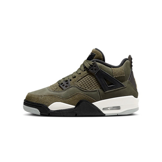 Air Jordan 4 Retro SE Craft Medium Olive (GS) - Sneaker Lane