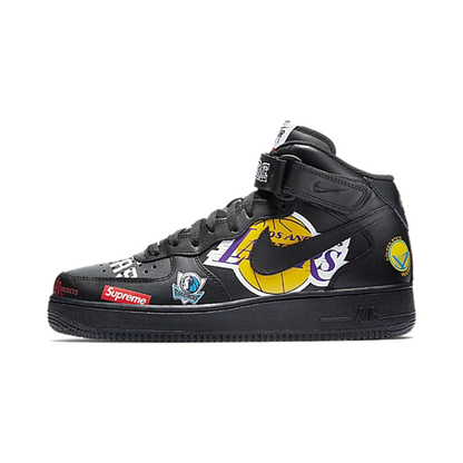 Nike Air Force 1 Mid Supreme NBA Black