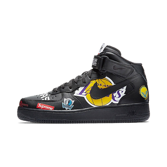 Nike Air Force 1 Mid Supreme NBA Black