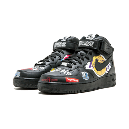Nike Air Force 1 Mid Supreme NBA Black