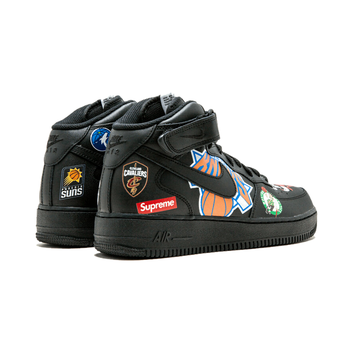Nike Air Force 1 Mid Supreme NBA Black