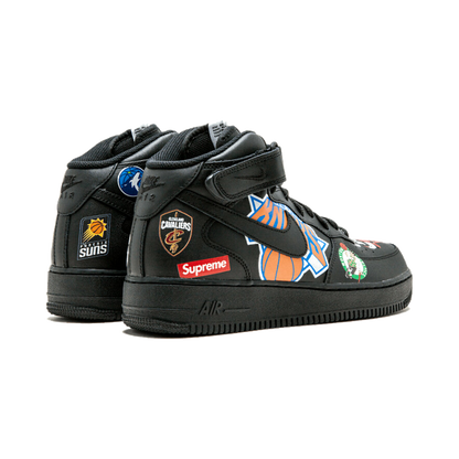 Nike Air Force 1 Mid Supreme NBA Black