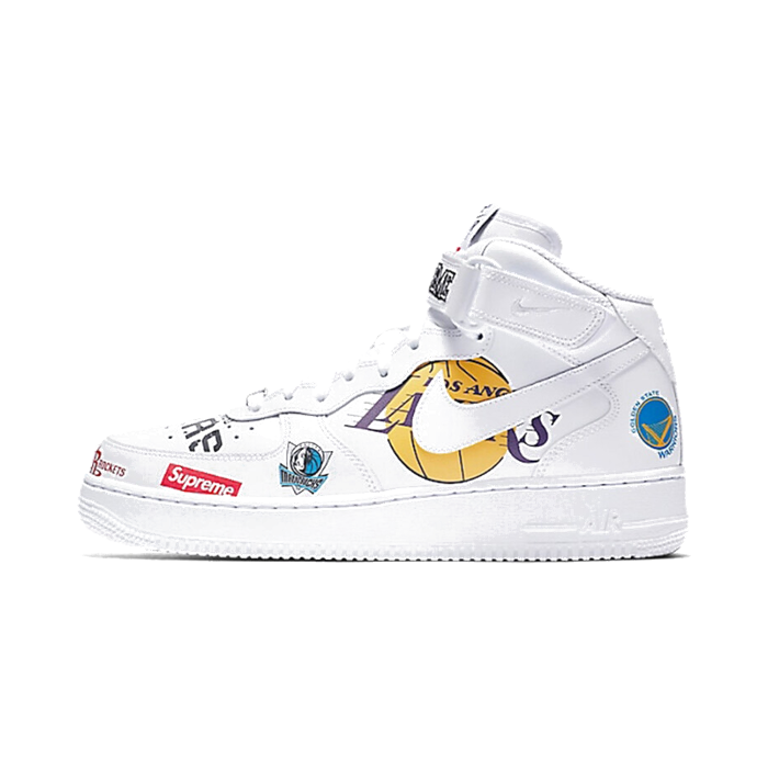 Nike Air Force 1 Mid Supreme NBA White
