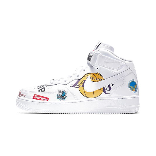 Nike Air Force 1 Mid Supreme NBA White