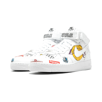 Nike Air Force 1 Mid Supreme NBA White