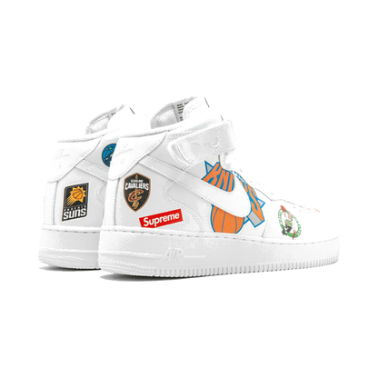 Nike Air Force 1 Mid Supreme NBA White